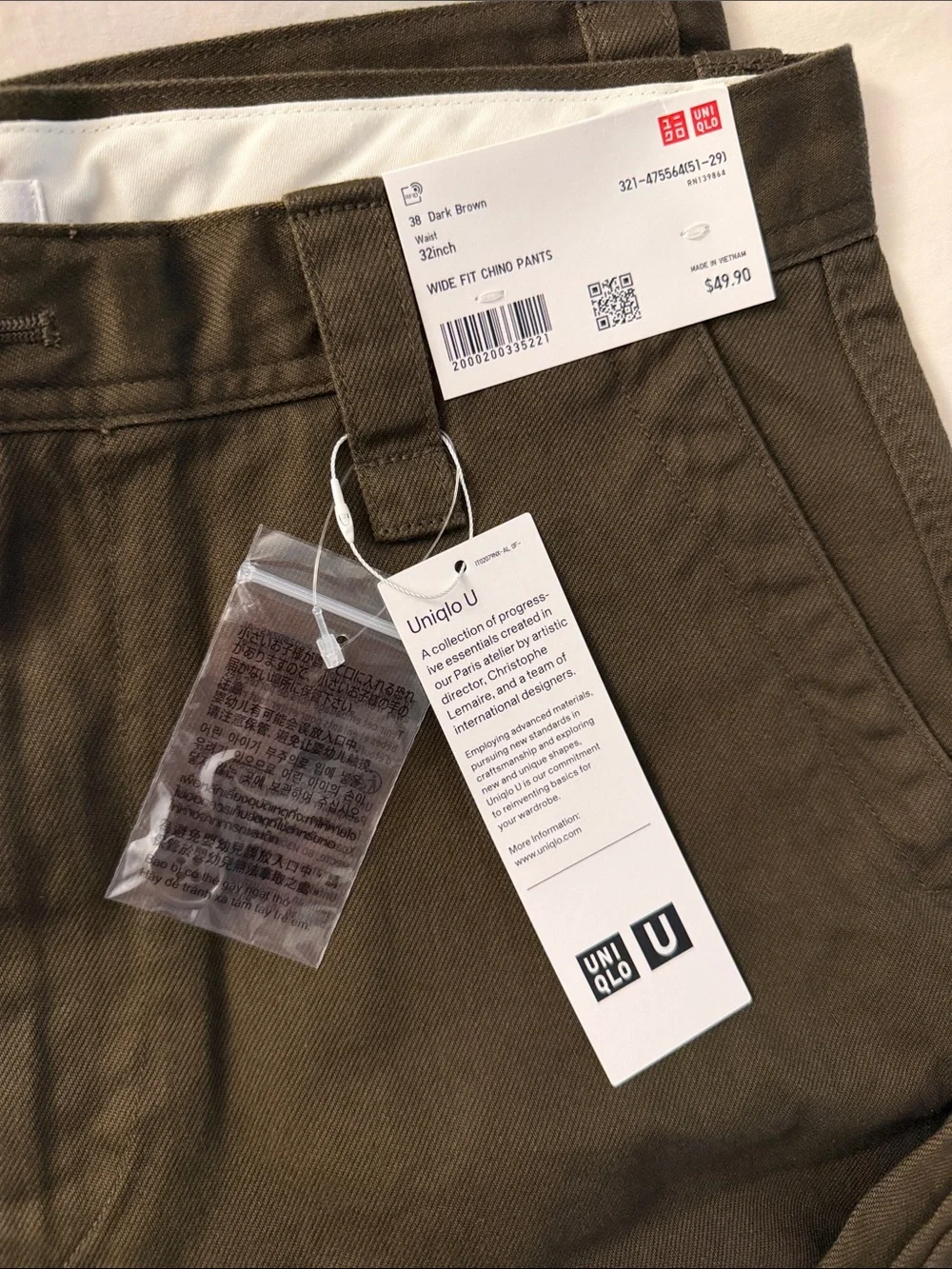 UNIQLO U Wide Fit Chino Pants